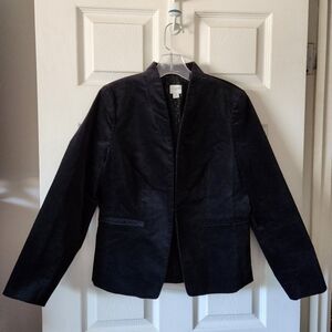 Velvet Scuba Neck Blazer